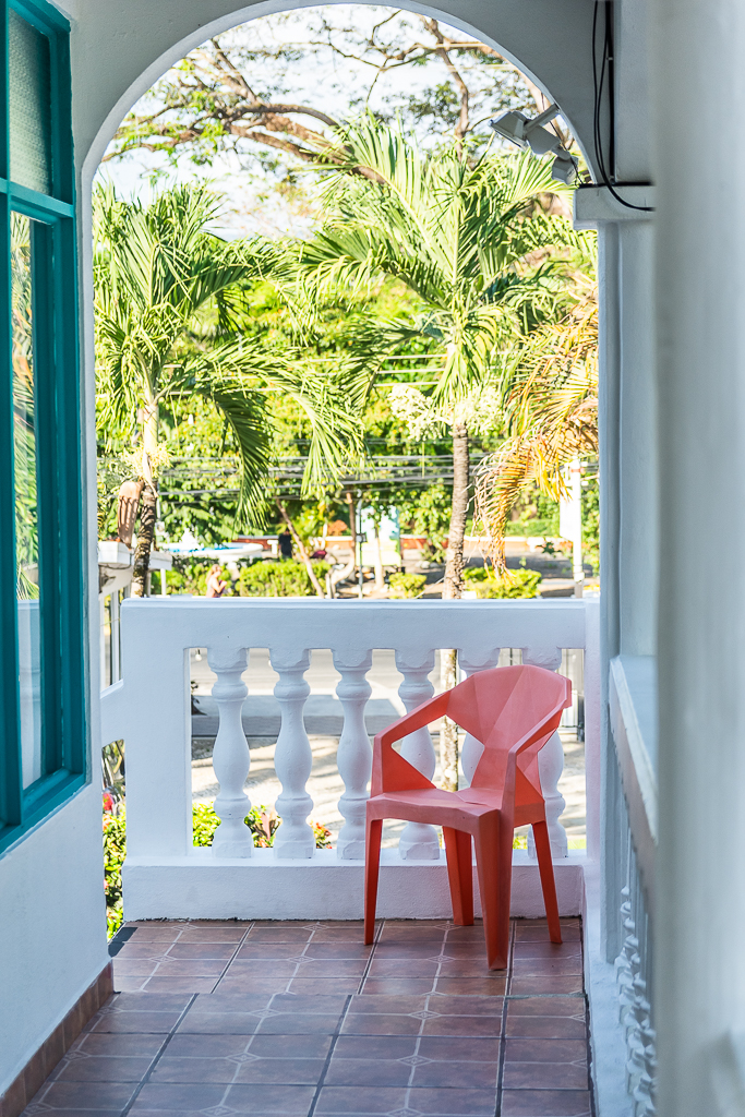 Room balcony over the courtyard