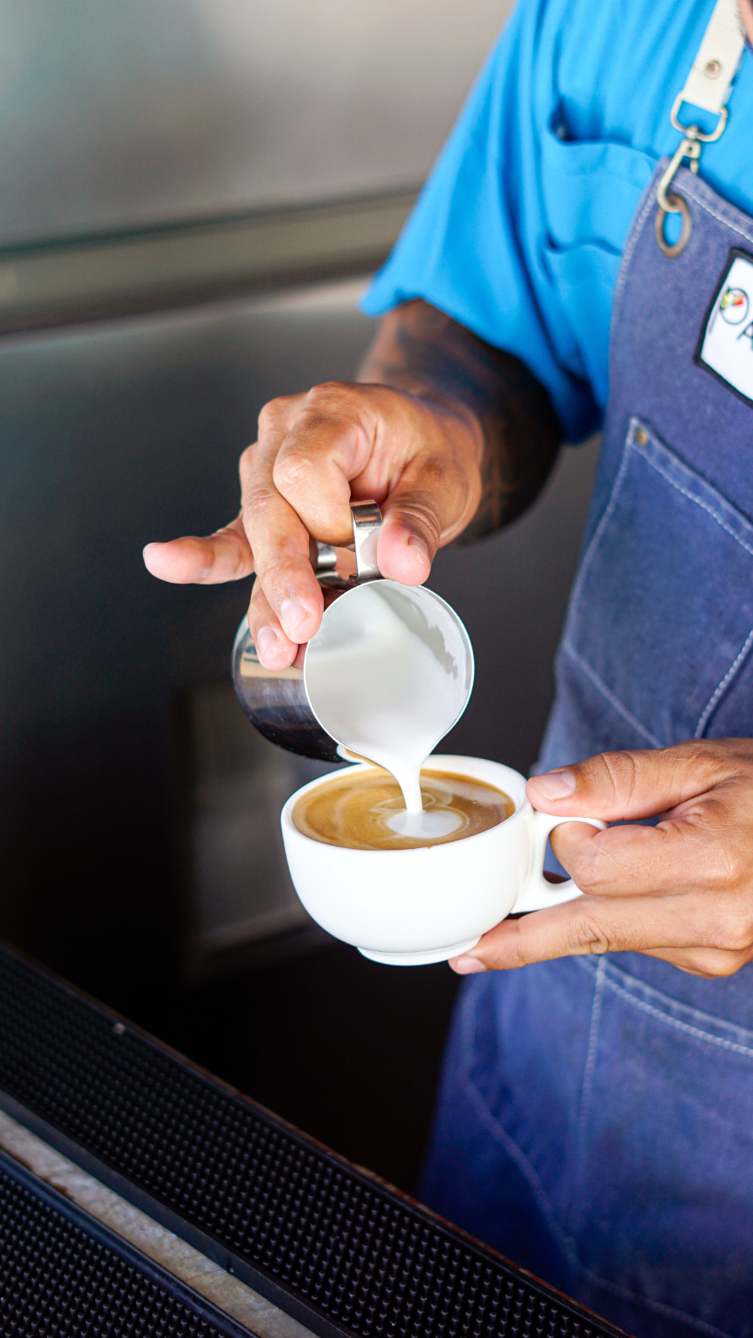 Coffee at the counter